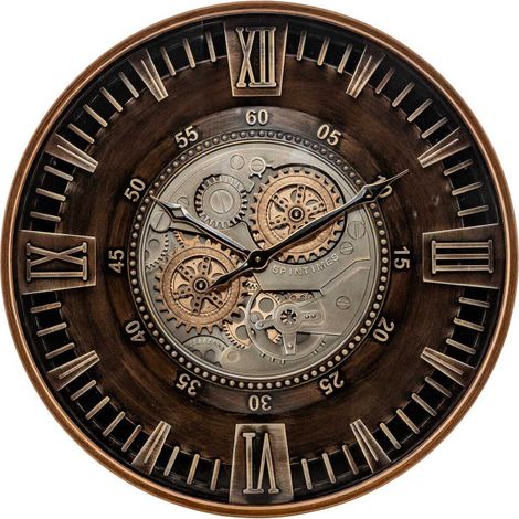 Horloge Avec Mécanisme "Yoni" 59cm Marron (1/4)