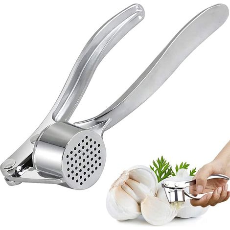 Presse-Ail - Acier Inoxydable 304 - Pour Ail Gingembre Noix Carottes - Ergonomique 15 cm - 1 Pièce (1/5)