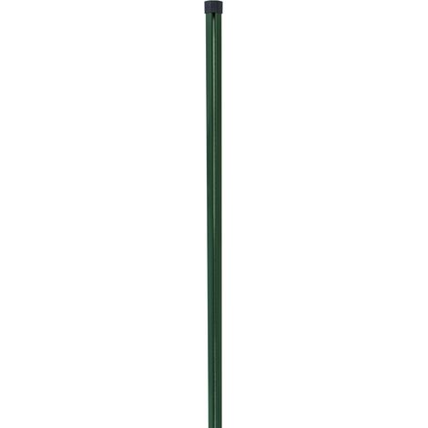 H+S Zwischensäule RAL6005 grün mit Zubehör für Zaunhöhe 1 m Säulenhöhe 1,50 m (1/3)