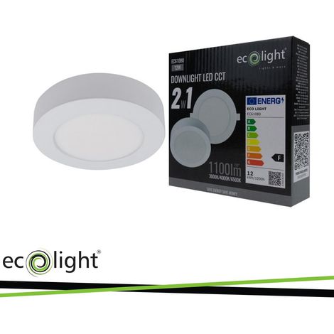PANNELLO INCASSO 12W ROTONDO CCT 2IN1 (INCASSO E SUPERF.) (1/3)
