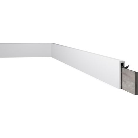 NMC – Moulure décorative moderne blanche 2 m – Polystyrène extrudé – Résistante aux chocs – Pour intérieurs – Finition prétraitée (1/6)