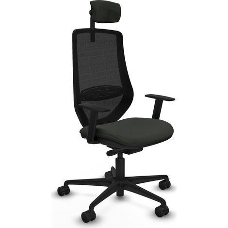 Sedia da Ufficio Piqueras y Crespo D036N2W Nero (1/5)
