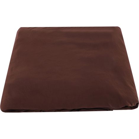Housse de canapé d'angle 3+2 places en polyester, forme L, protège-meubles marron café. (1/5)