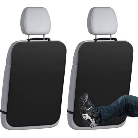 Protection Siège Voiture Enfant 2 Pièces - Protection de Dossier de Voiture pour Enfants, Housse Arrière Anti-Rayures Imperméable pour Sièges Auto, Design Respirant avec Élastiques Universels (1/5)