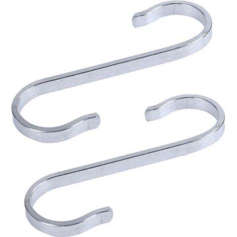 2 robuste S-förmige Haken aus Edelstahl zum Aufhängen von Küchentextilien, 19 x 19 mm (1/4)