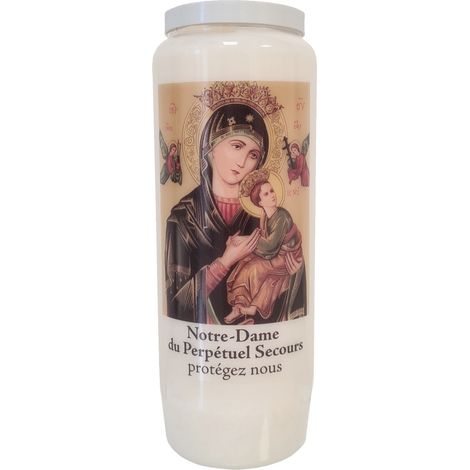 Bougie Notre dame du Perpétuel Secours neuvaine