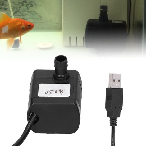 Pompe Submersible Miniature USB, Outil Électronique sans Balais 0508, Débit 160L/H, Alimentation D5V (1/5)