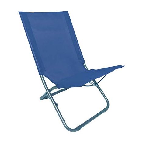 SPIAGGINA SUNNY DOMUS  ACCIAIO/POLY BLU CM 42X63 H.CM 75