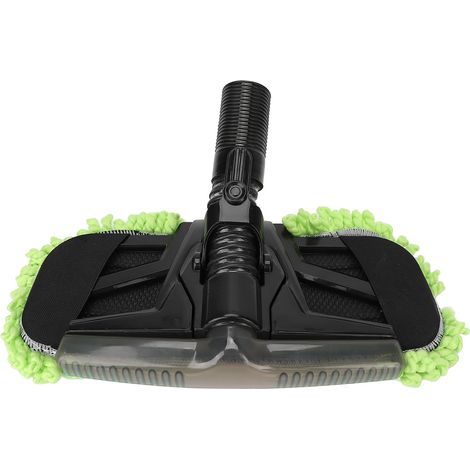 Balai à franges réutilisable 2-en-1, tête de lavage avec collecteur de poussière, brosse de nettoyage rechargeable pour aspirateur, accessoire de remplacement (1/5)