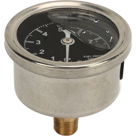 1/8NPT Kraftstoffdruckmesser, hochpräziser, einstellbarer Druckregler, robust und zuverlässig, universell für Pkw, genaue Kraftstoffanzeige. (1/5)