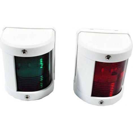 Port and starboard navigation lights 796556, LED navigation lights with plastic covers, matching red and green colors, yacht mounting accessories.--DTEKGAZ (1/3)