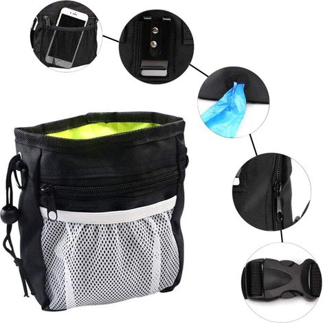 Sac Pour Croquettes Chien - Bandoulière Et Ceinture Réglables - Tissu Oxford Résistant - Pour Entraînement Et Promenade - 1 Pièce (1/5)