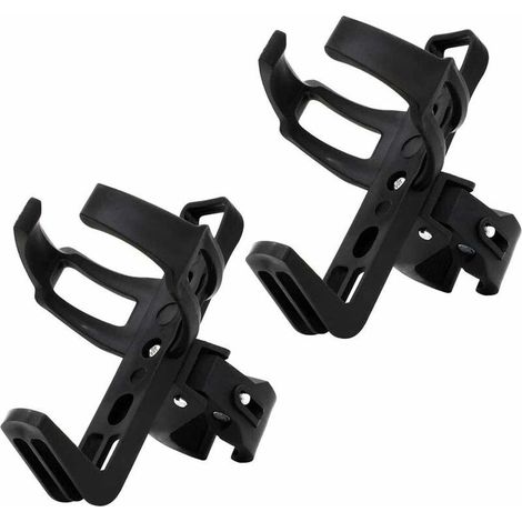 Juego de 4 portabotellas ajustables para bicicletas de carretera/montaña, fabricados en aluminio con soporte giratorio de 360°. (1/5)