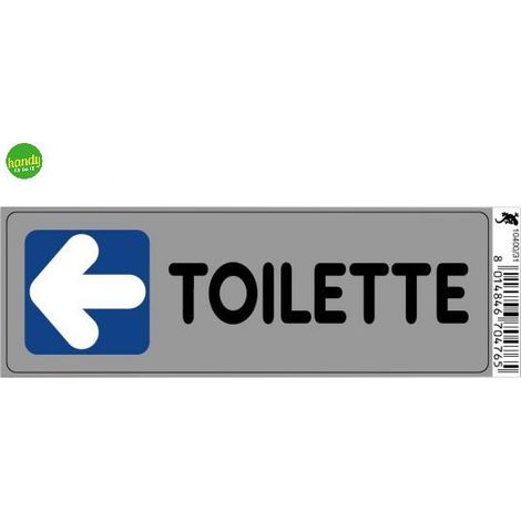 Targhetta adesiva 3M toilette 15 x 5 x 0,5 cm