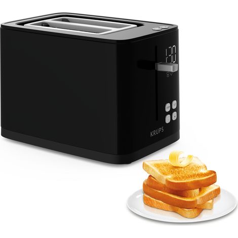 Krups KH6418 Smartn Light Toaster Hochglanz-Schwarz (1/2)