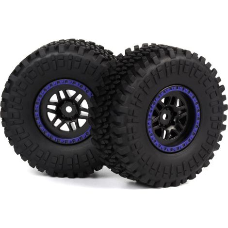 Assembled Wheel & Tyre (Blue-2pcs)