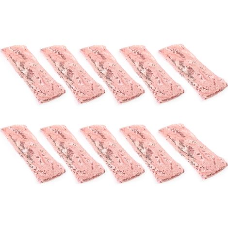 Housse de chaise avec dossier, ceinture lombaire, sangle élastique, ceinture lombaire décorative pour mariages et événements, or rose. (1/5)