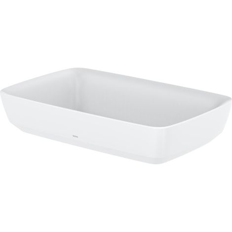 TOTO CE Lavabo sobre encimera, sin agujero para grifo, con