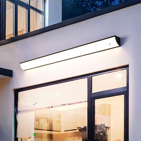 Außenwandleuchte, wasserdichte LED-Wandleuchte für Garage, Außen-/Innenwandleuchte, mehrere Farbtemperaturen, Eingangsbereich/Hof (weißes Licht, 60 cm) (1/4)