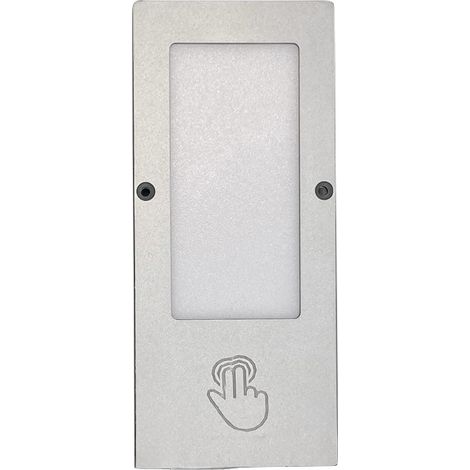Spot led rectangulaire 12v avec interrupteur (complément pour kit) - Décor : Alu brossé - SC HERRAJES (1/2)