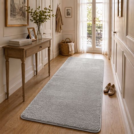 VOUNOT® Alfombra Moderna para Salón 80x200cm, Gris