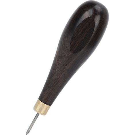 Rautenahle 3 mm aus rotem Sandelholz, rautenförmig, professionell, handgefertigt, DIY-Lederwerkzeug (1/5)
