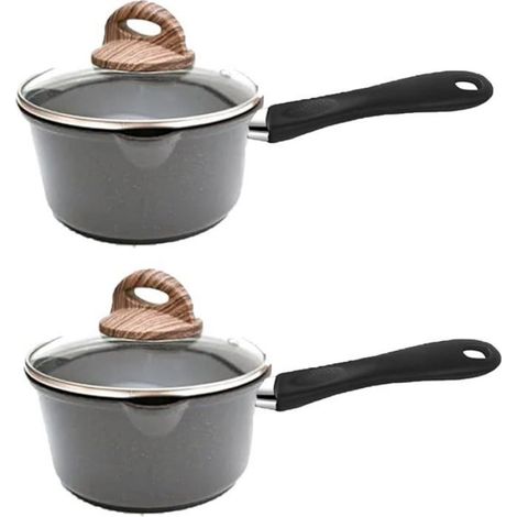Poignées Casserole Amovibles-2, Noires,16x4.1cm, Batterie Cuisine Poêle Wok, Ustensile Cuisine Aucunely (1/5)