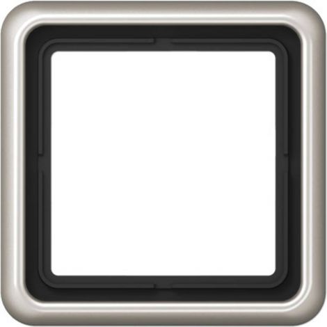 Jung Cadre 1x, CD 500, aluminium anodisé, platine, montage vertical et horizontal CD 581 PT (1/2)
