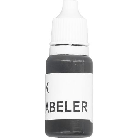 Recharge d'encre noire 10 ml pour étiqueteuse de prix, encre carbone de remplacement pour rouleau d'étiqueteuse (1/5)