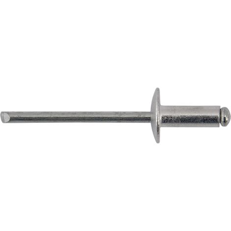 RIVETTO A STRAPPO IN ALLUMINIO 4,8 x 12 - Ø testa 14 cf. 25 pz  - Blister Koncreto