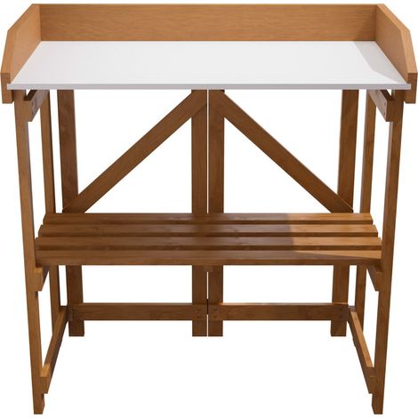 Primaster Pflanztisch mit Ablage Cala Holz 85 x 44 cm Pflanztisch (1/3)