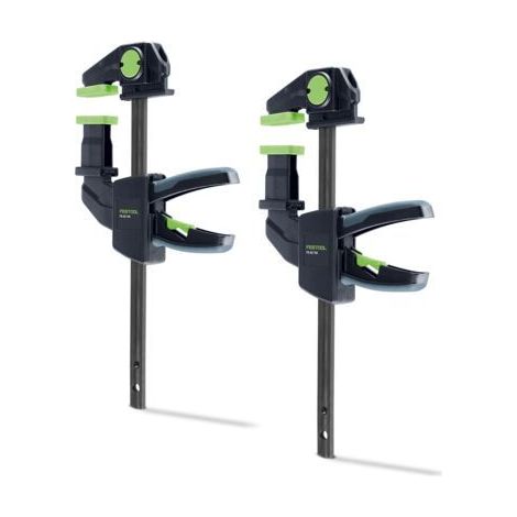 Serre-joint à une main 150 mm – Plage d'écartement 120-310 mm – Ergonomique pour serrage rapide – Compatible avec rails de guidage Festool