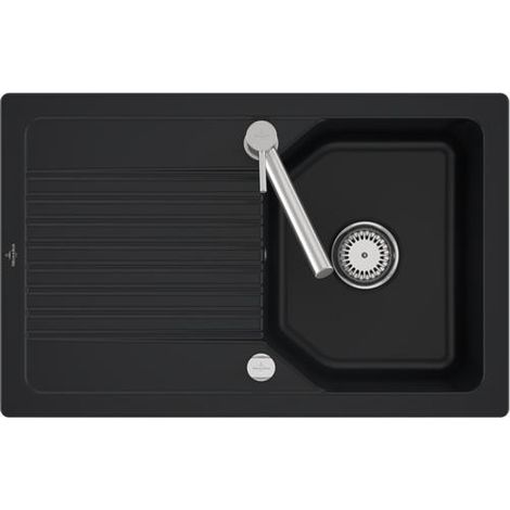 Tapis plat VB SP Linara 45 780x490mm, fil d'exception. IB réversible en TitanCeram Pure Black.