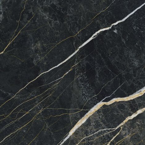 Carrelage Aspect marbre Lumos noir poli 80x80 cm (1/2)