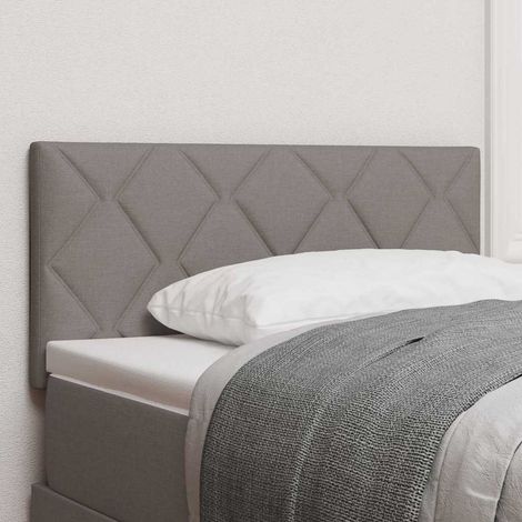 LED Kopfteil Taupe 100 cm Stoff
