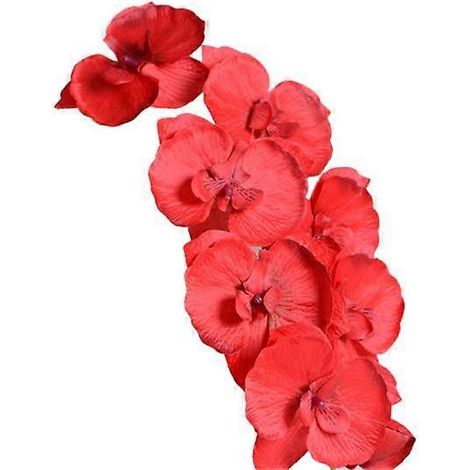 fleur artificielle, papillon, orchidée, décoration de bureau pour mariage ou fête, à faire soi-mêmerouge (1/5)