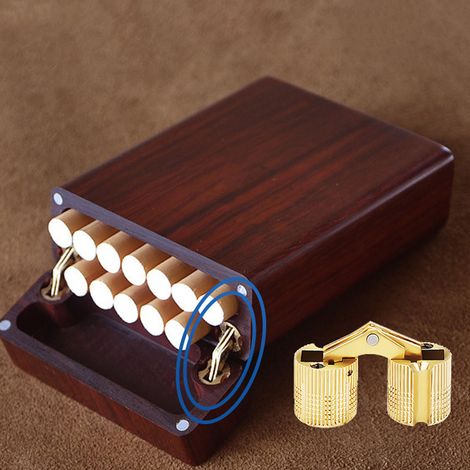 Charnière Barrel Invisible - 4 Pack Cuivre Doré - 10mm - Pour Tables de Camping et Projets DIY (1/5)