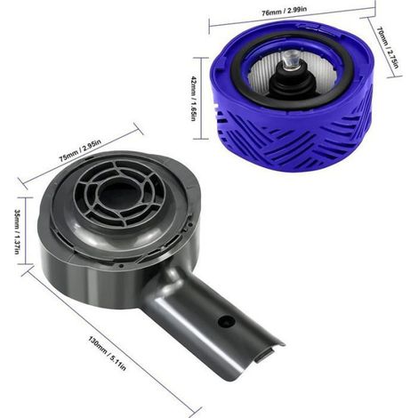 Couvercle arrière du moteur et kit de filtre arrière Dyson V6 - Filtre arrière anti poussière Compatible V6 DC58 DC74 - Aspirateur (1/5)