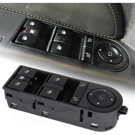 Interrupteur de commande principal de fenêtre électrique pour Vauxhall Opel Astra H Zafira 2004-2015 13228699 13228877 (1/4)