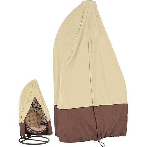 Housse de chaise suspendue en rotin imperméable et anti-poussière pour chaise suspendue (1/5)