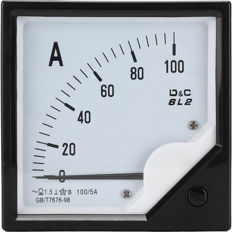 Amperometro analogico pannello 6L2 100A/5A, tipo di ago, adatto per l'industria chimica (1/5)