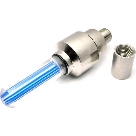 2PCS Éclairage de Roue de Vélo LED Bleu, Décoration en Plastique, Feu de Pneu Cool avec Piles pour Customisation (1/5)