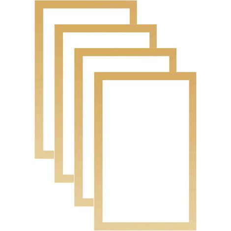 Cadre d'information argenté A5, cadre magnétique autocollant avec fermeture magnétique, cadre pour affiche, porte-feuille magnétique, pochette magnétique transparente, 17,6 x 24 cm (1/5)