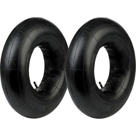 N° 2 chambres à air 3.50/4.00-8 Valve TR13 pour pneus roues brouette tracteur de gazon jardin (1/4)