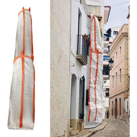 Rubble Chute 300 cm Bin Bag with Four Tension Straps for Transporting Cement Residue, Waste (1/5)