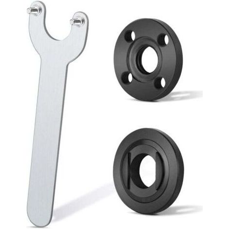 Clé d'angle de serrage pour meuleuse Clé de verrouillage en métal Compatible Milwaukee Ma-kita 193465-4 Bo-sch Black & Decker Ryobi 4.5"5" 5/8-11 (1/4)