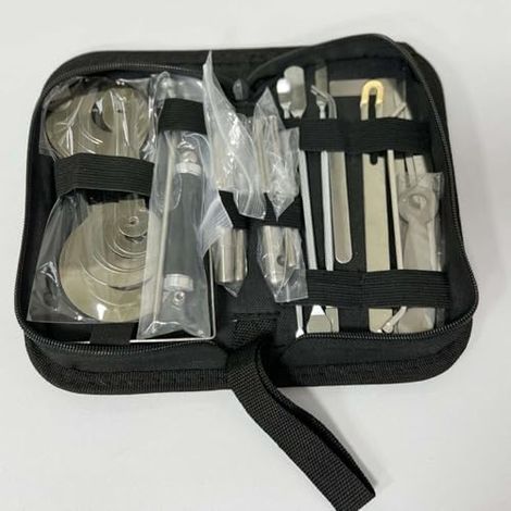 Kit d'outils de réparation de saxophone fiable conçu pour la flûte, hautbois, clarinette, trombone, trompette et entretien des instruments (1/5)