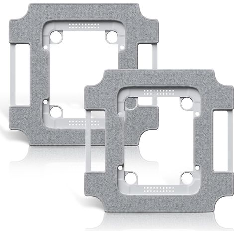 2 pièces tampons de vadrouille W3 Omni avec supports pour robot de nettoyage de vitres pour ECOVACS WINBOT W3 Omni, pièces de rechange de chiffon de nettoyage de vitres lingette de nettoyage lavable (1/5)