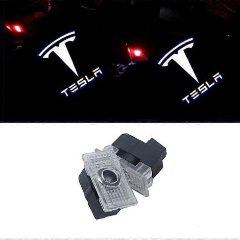 pièces pour les lumières de bienvenue Tesla, spécialement pour les modèles Tesla Model 3 X Lumières de projection de lumières de porte à LED