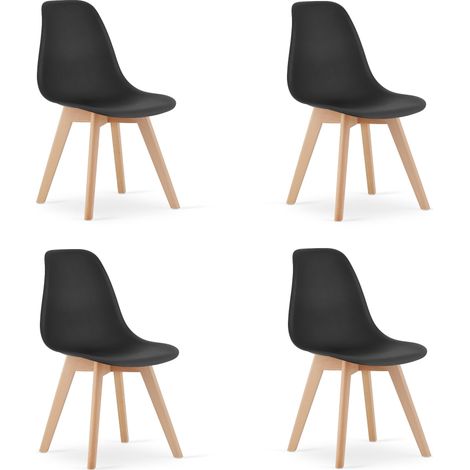 Sedia KITO - nera x 4 (1/5)